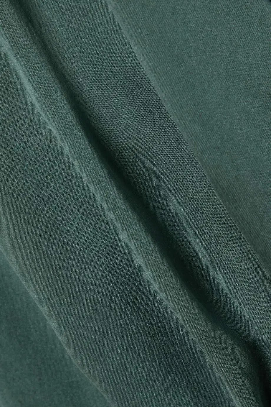 Zimmermann Asymmetric Ruffled Silk-satin Wrap Dress in Green Size 2 / AU 12 photo 5