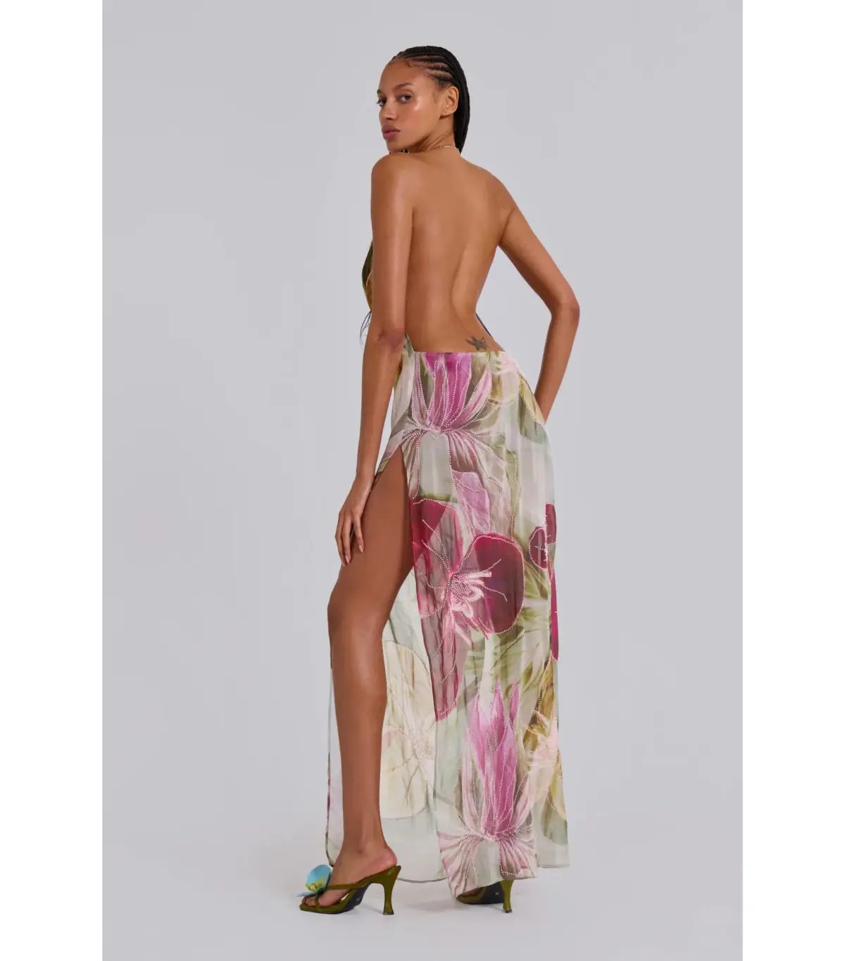 Jaded London Dahlia Maxi Dress Floral Size AU 6 photo 3