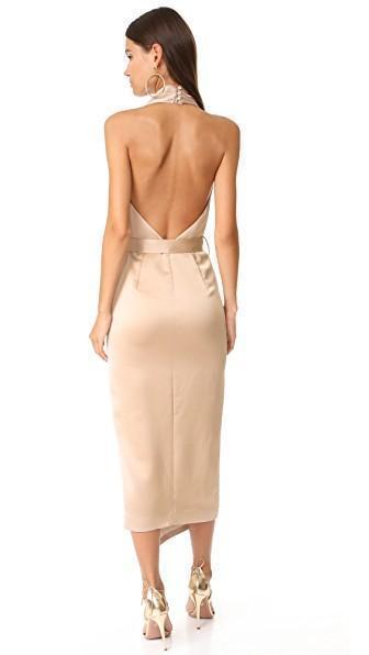 MISHA Carrie Dress Gold Size 8/S photo 3