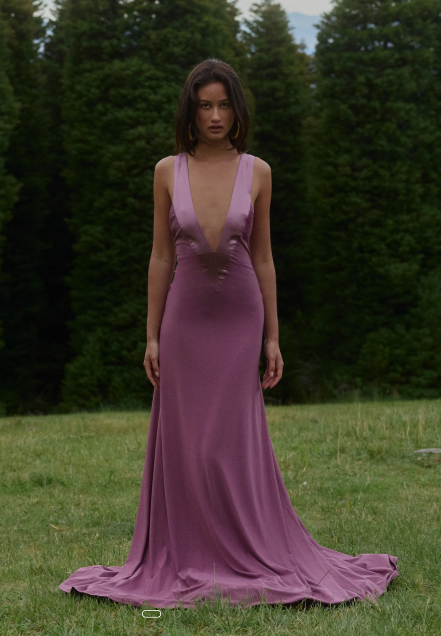 Ance Gria Rosa Gown in Mauve photo 4