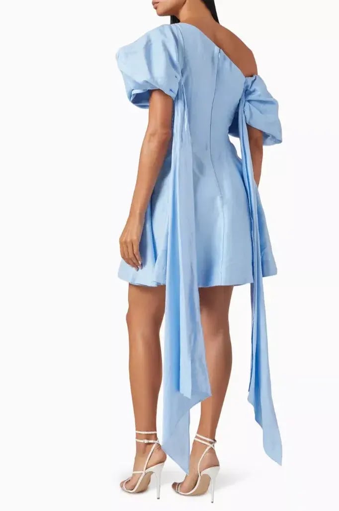 AJE ARISTA TULIP SLEEVE MINI DRESS POWDER BLUE SIZE 8 photo 3