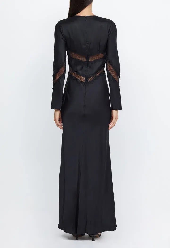 Bec & Bridge Spencer Lace Long Sleeve Maxi Dress in Black Size 6 / XS photo 3