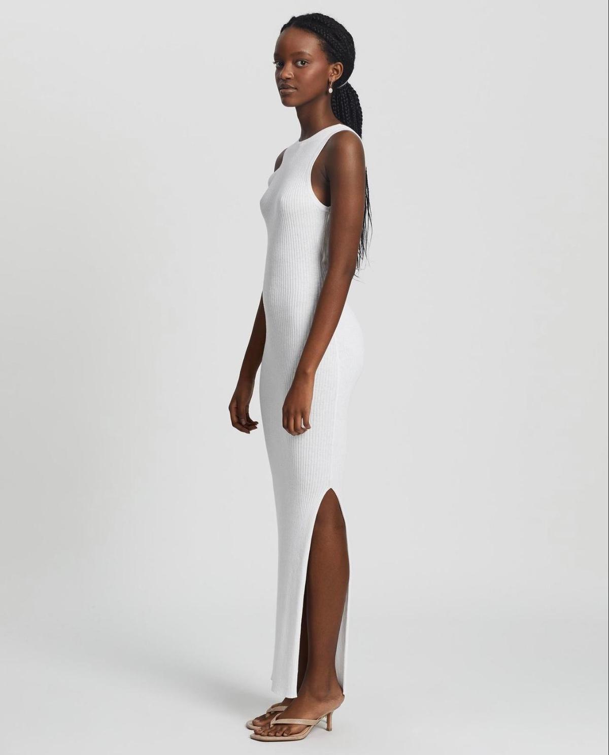 Bec & Bridge Midi Dress White Size 14 photo 2