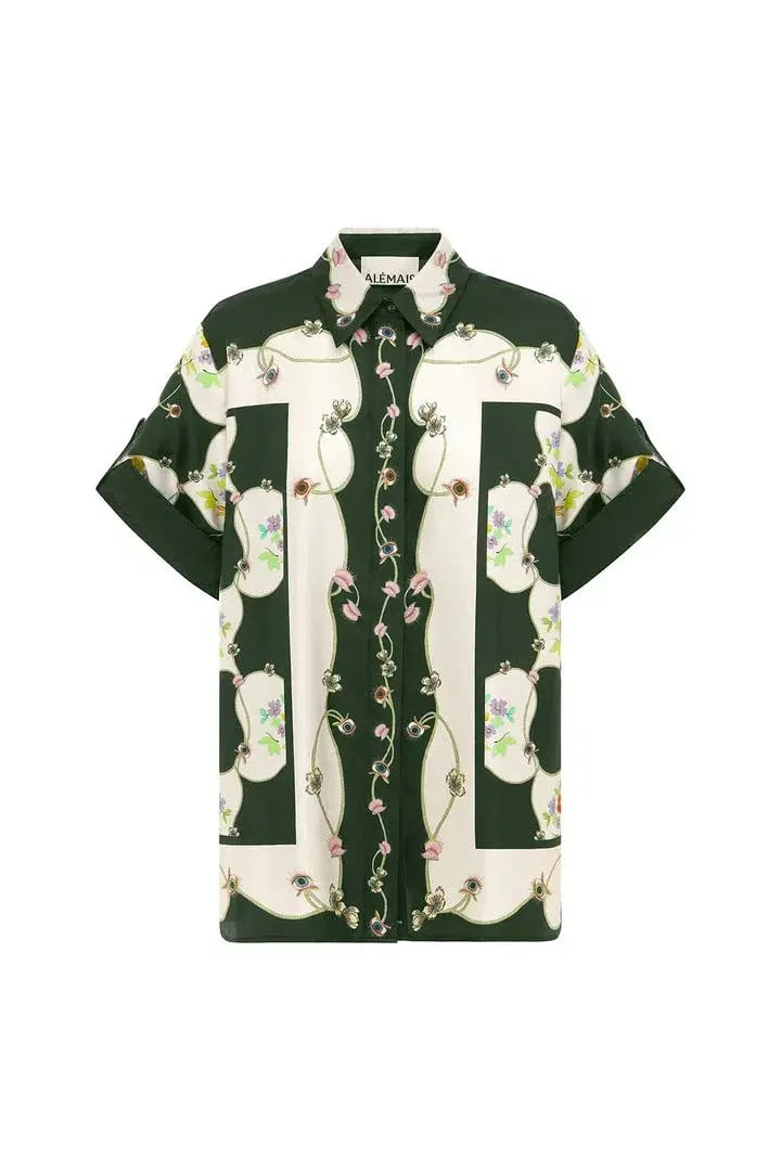 Alemais Venus Shirt and Pants Set Multi Floral Size 14 photo 6