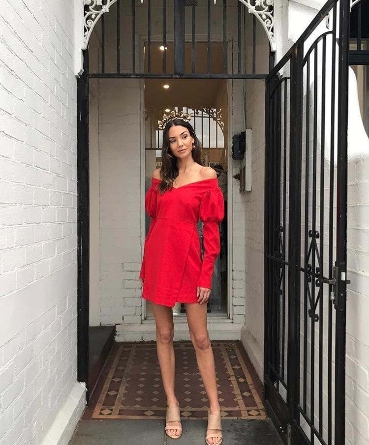 By Kane Fortune Dress Red Size AU 6 photo 2
