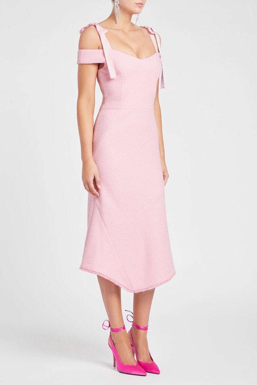 Garance Midi Dress in Pink photo 9