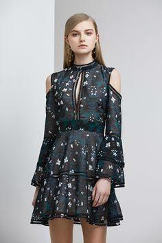 Keepsake Night Dance LS mini dress size 8 photo 3
