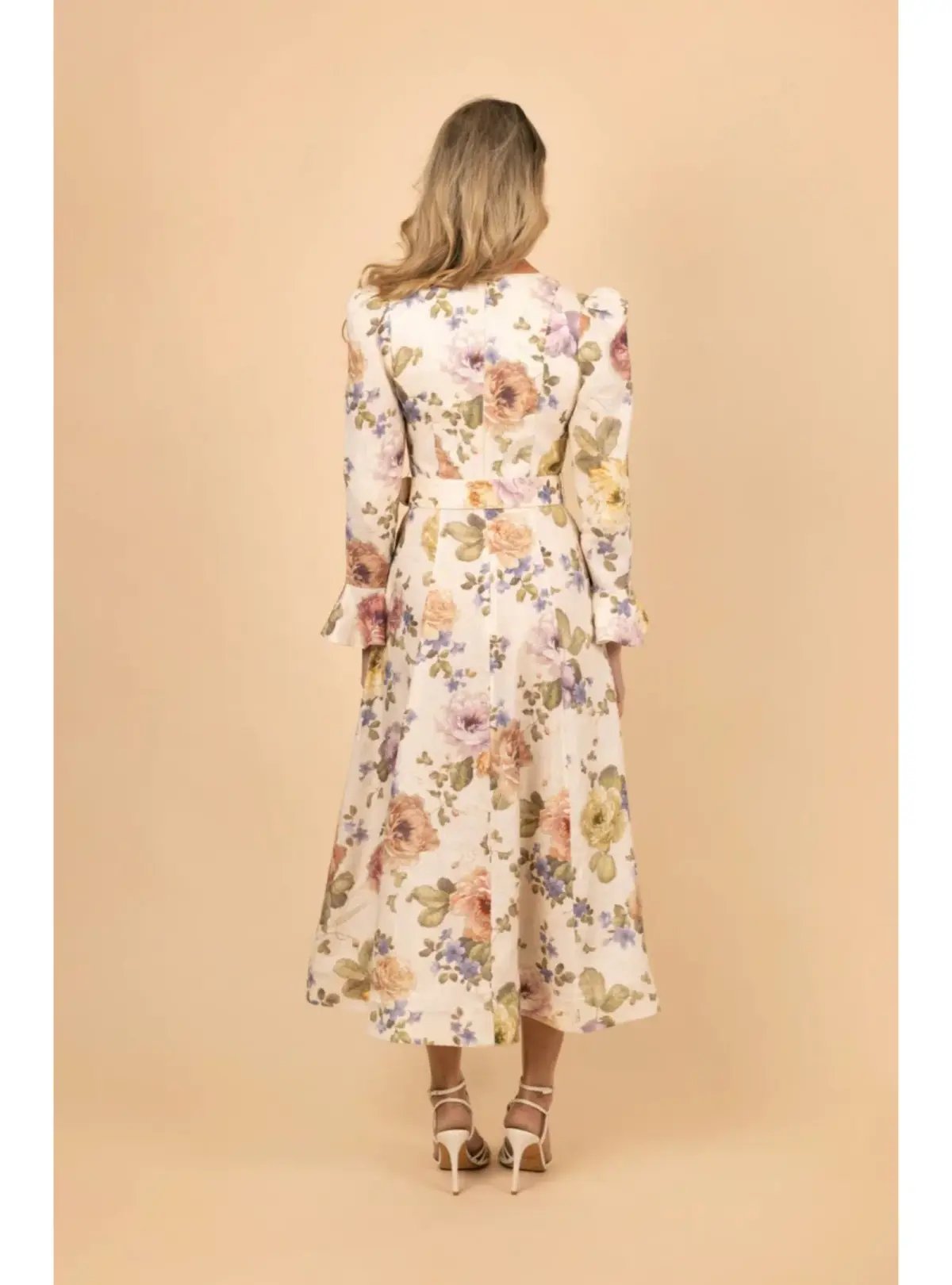 Zimmermann Luminosity Midi Dress Multi Floral Print Size 0P / AU 6 photo 5