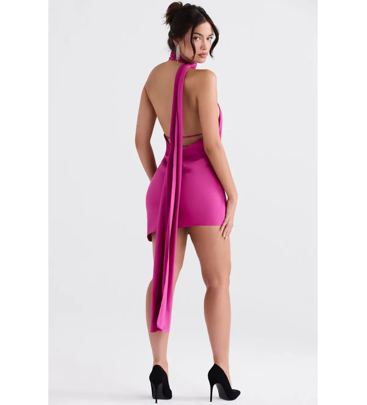 House of CB Aida Mini Dress Pink Size 8 photo 5