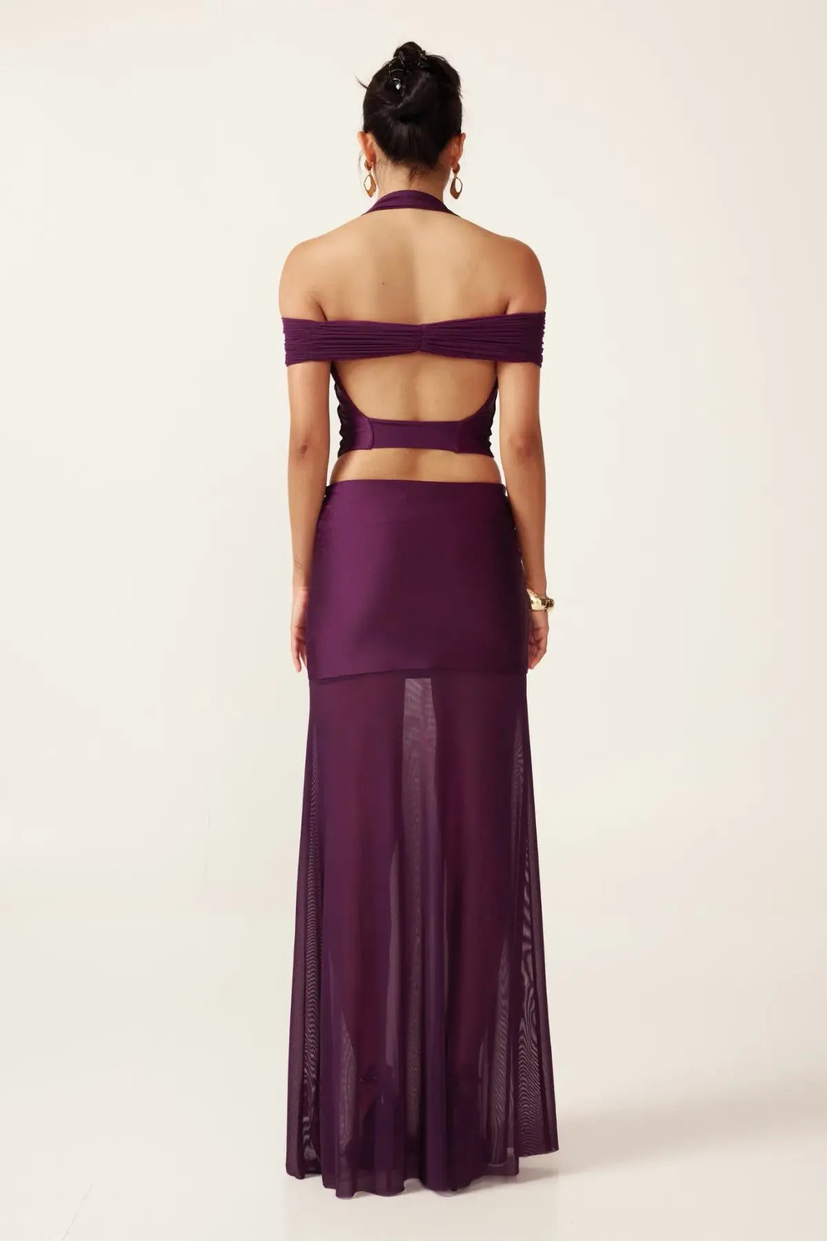 Ance Gria Vivienne Top and Skirt Set Purple Size XS / AU 6 photo 2
