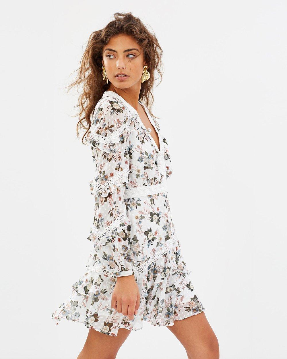 Talulah Reminisce Mini Dress Floral Size 10 photo 2