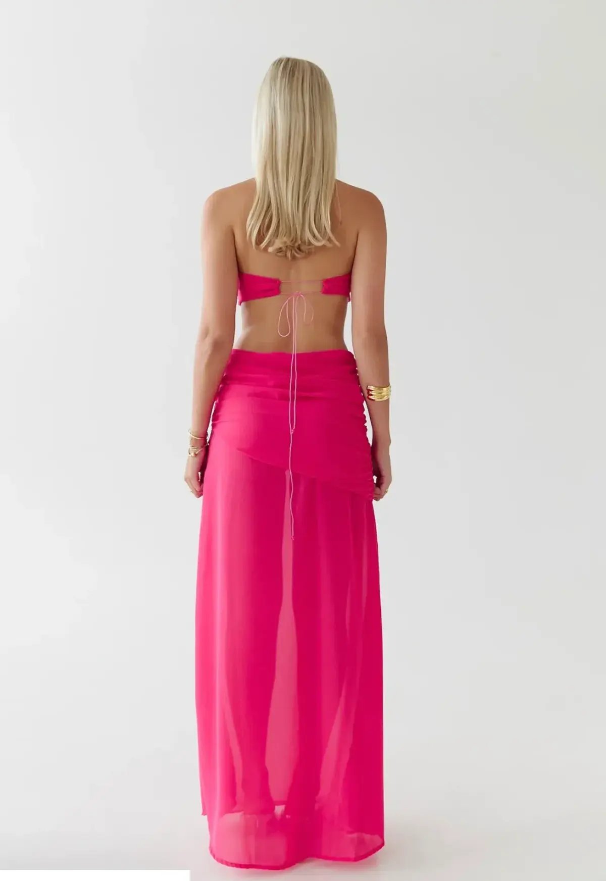 HNTR the label Gigi Set Maxi Dress Magenta Size AU 8 photo 2