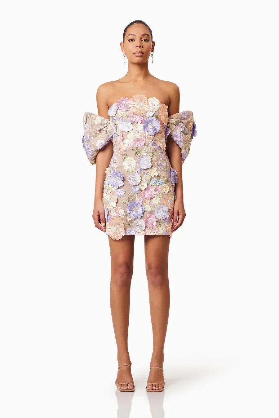 Elliat Perry Embellished Mini Dress in Purple Size L / AU 12 photo 6