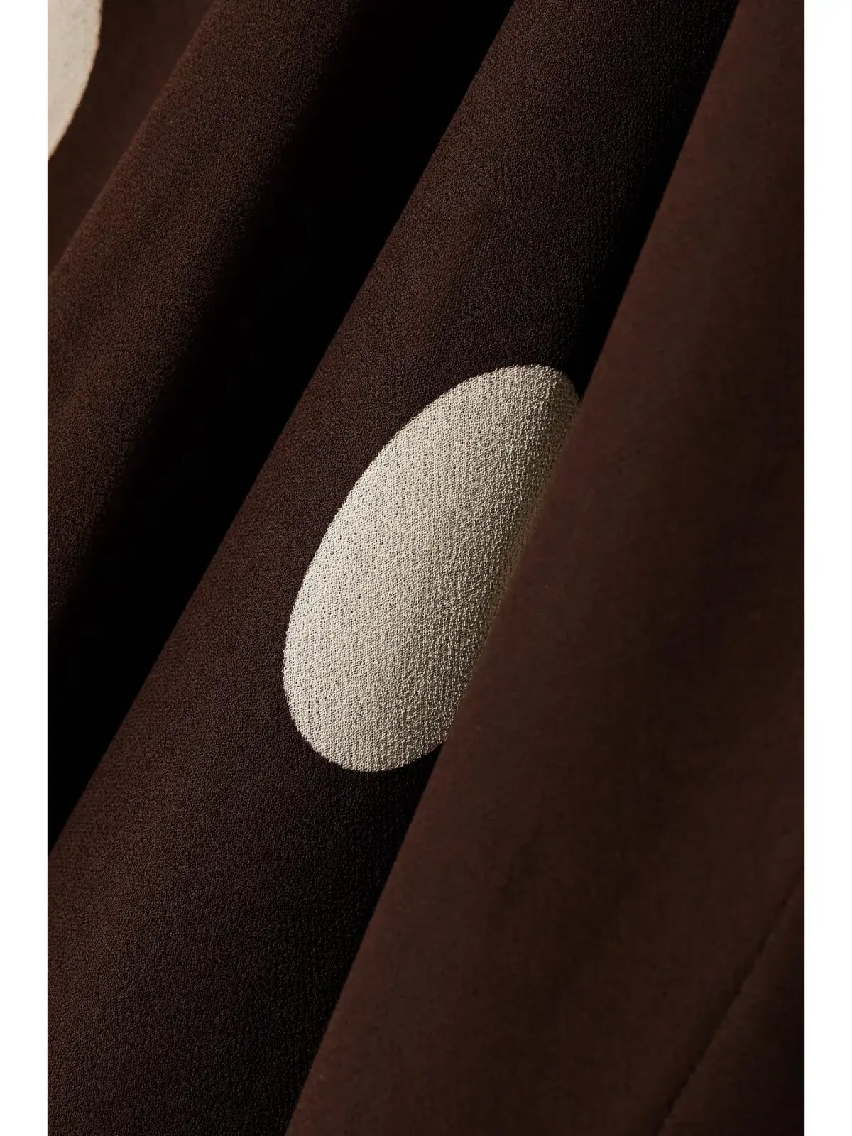 Faithfull the Brand Santos Polka Dot Georgette Maxi Dress Chocolate Size M / AU 10 photo 3