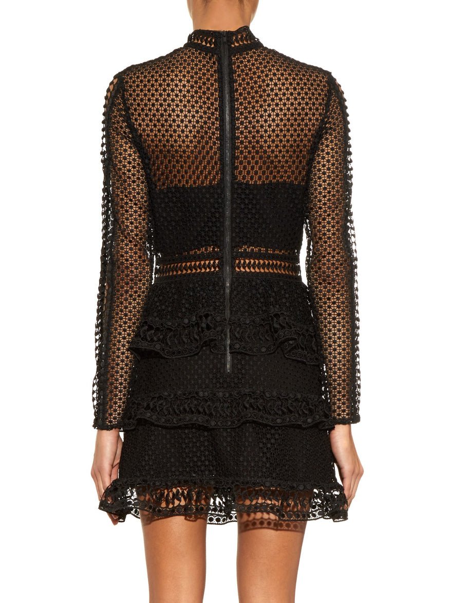 Self-Portrait High Neck Panel Dress photo 2