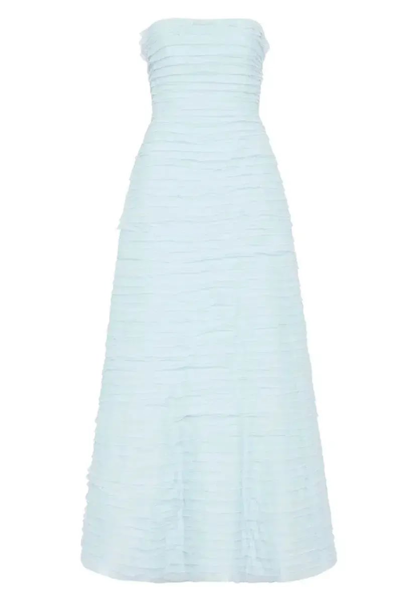 Aje Soundscape Maxi Dress Sea Breeze Size 6 photo 8