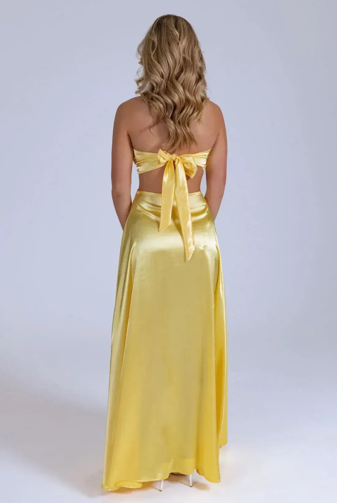 Lane + Sass Lucy Lemon Gown in Yellow Size Small/AU 8 photo 3