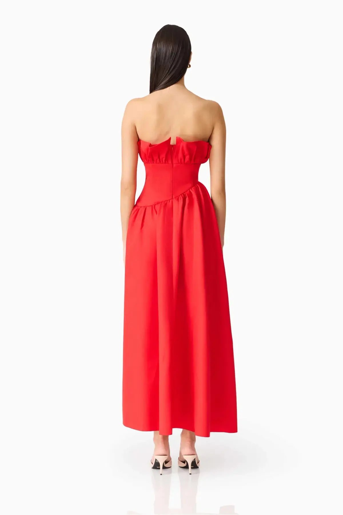 Elliatt Laurel Sleeveless Maxi Dress Red Size 8 photo 5