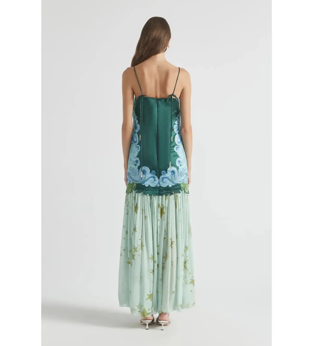 Antipodean Runaway Star Drop Waist Gown Maxi Dress in  Emerald Size AU 12 photo 4