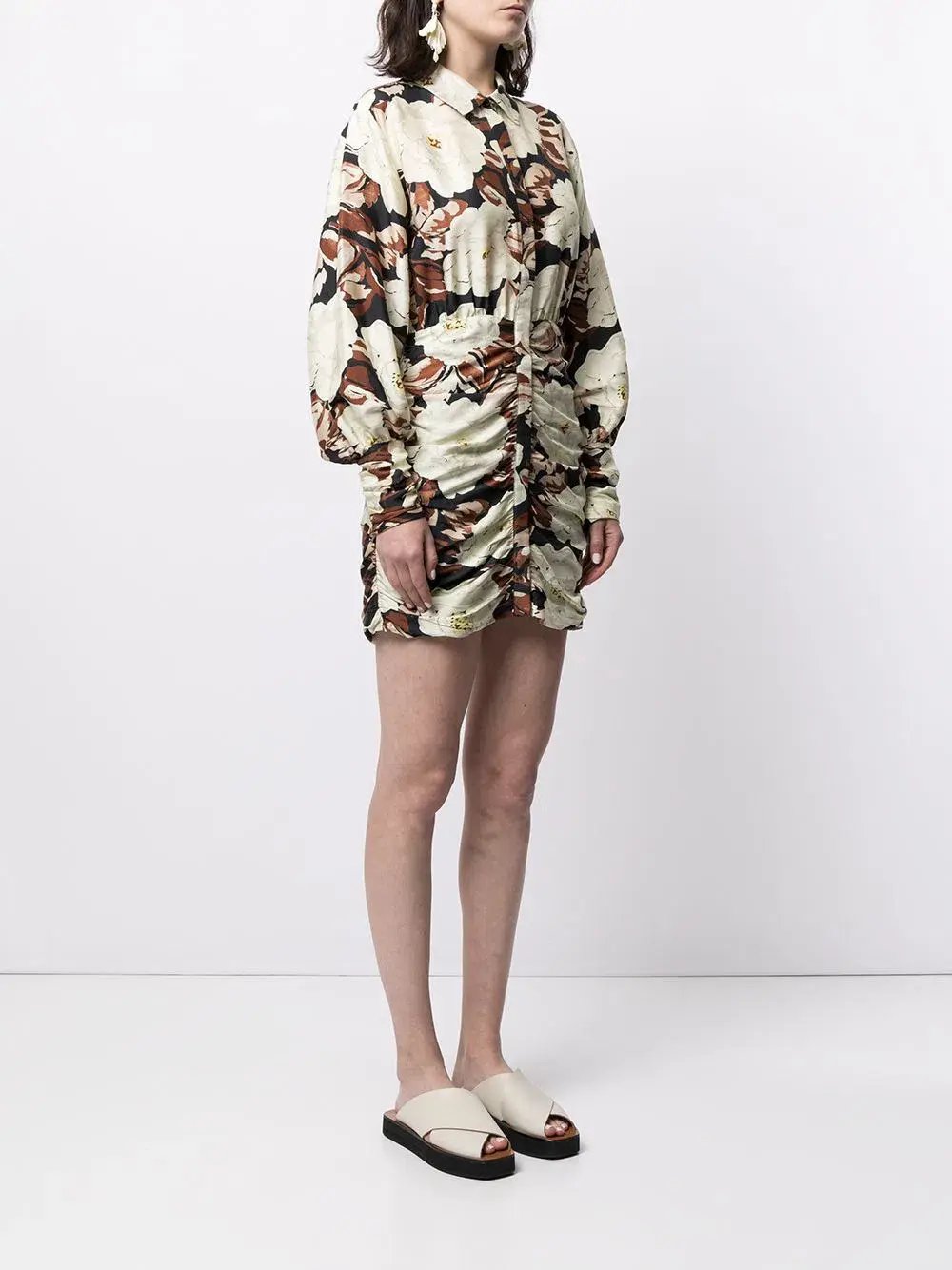 Sir The Label Vivienne Shirt Dress Mini Floral Print | AU 10 photo 2