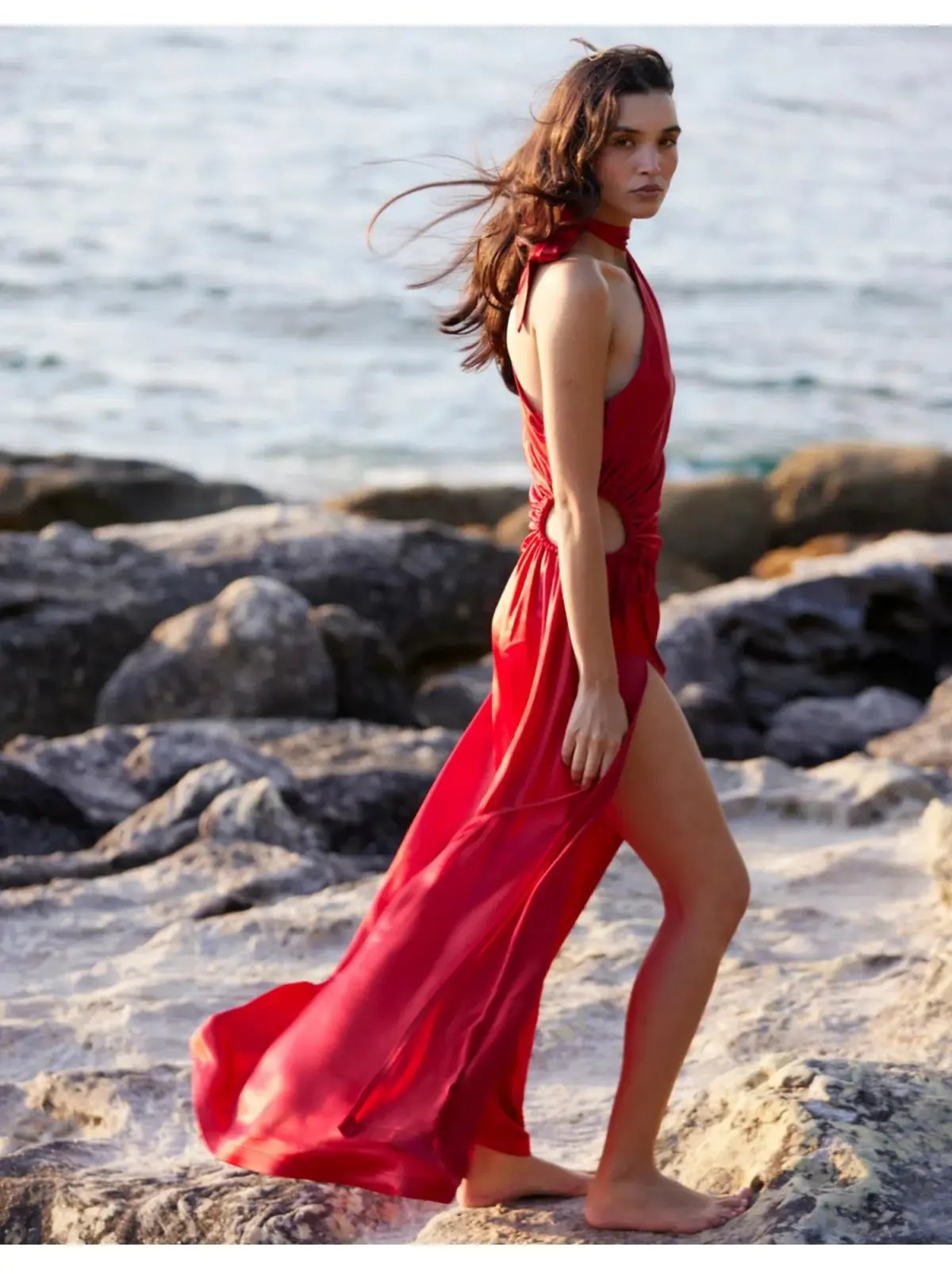 Sonya Moda Alia Maxi Dress Red Size AU 8 photo 3
