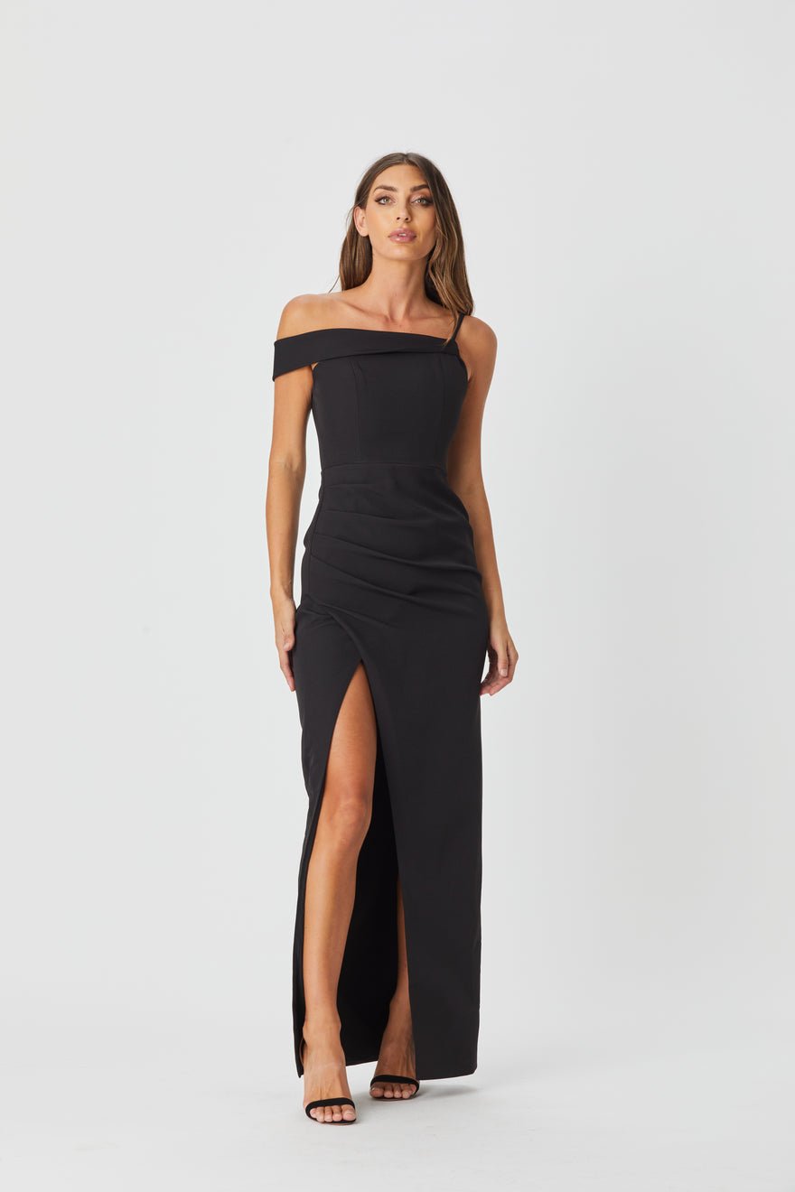 Bianca and Bridgett Athena Dress - Black photo 4