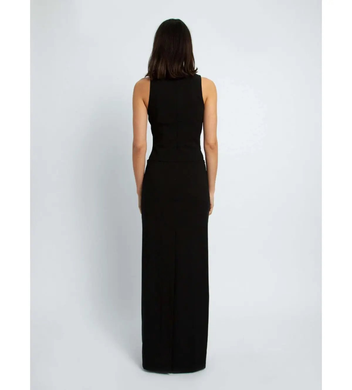 Christopher Esber Archer Column Cowl Dress Black Size 6 photo 4