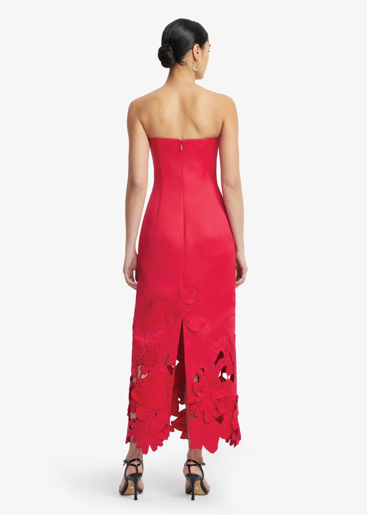Rayna Applique Bustier Maxi Dress in Rosa photo 3