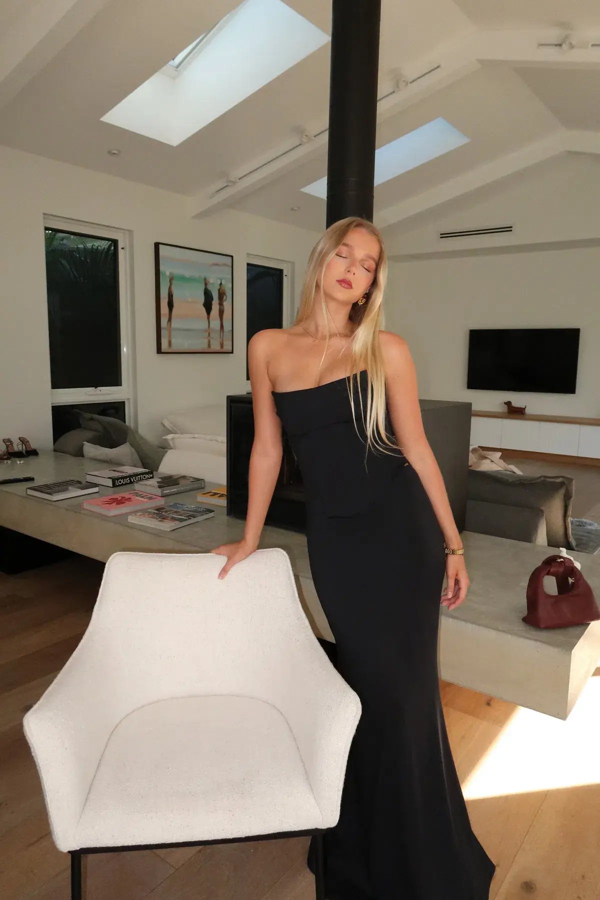 HNTR  Louie Gown Noir Size S/Au 8 photo 4