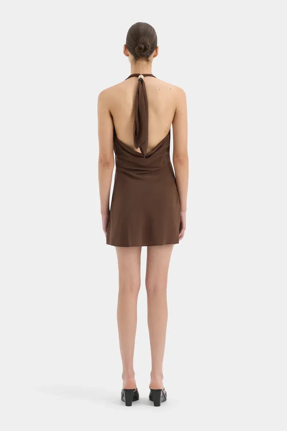 Sir the Label Rioja Mini Dress Dark Chocolate Size 1 photo 4