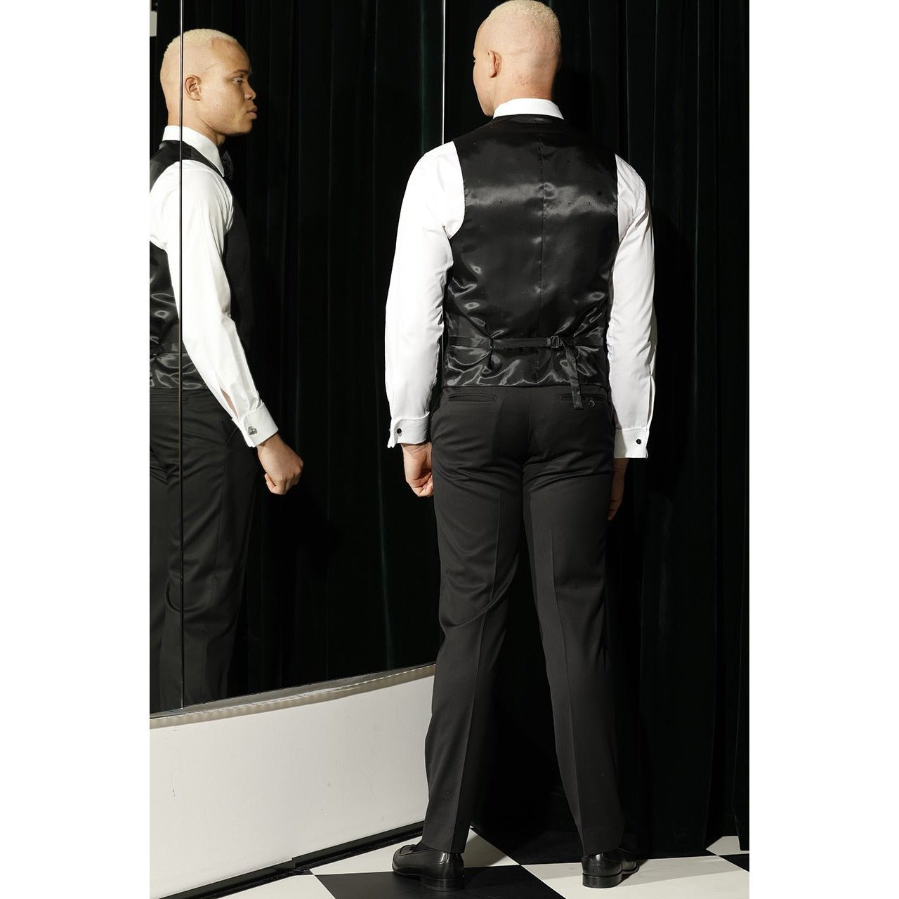 Joe Black Dark Charcoal Suit Waistcoat [BUY] photo 4