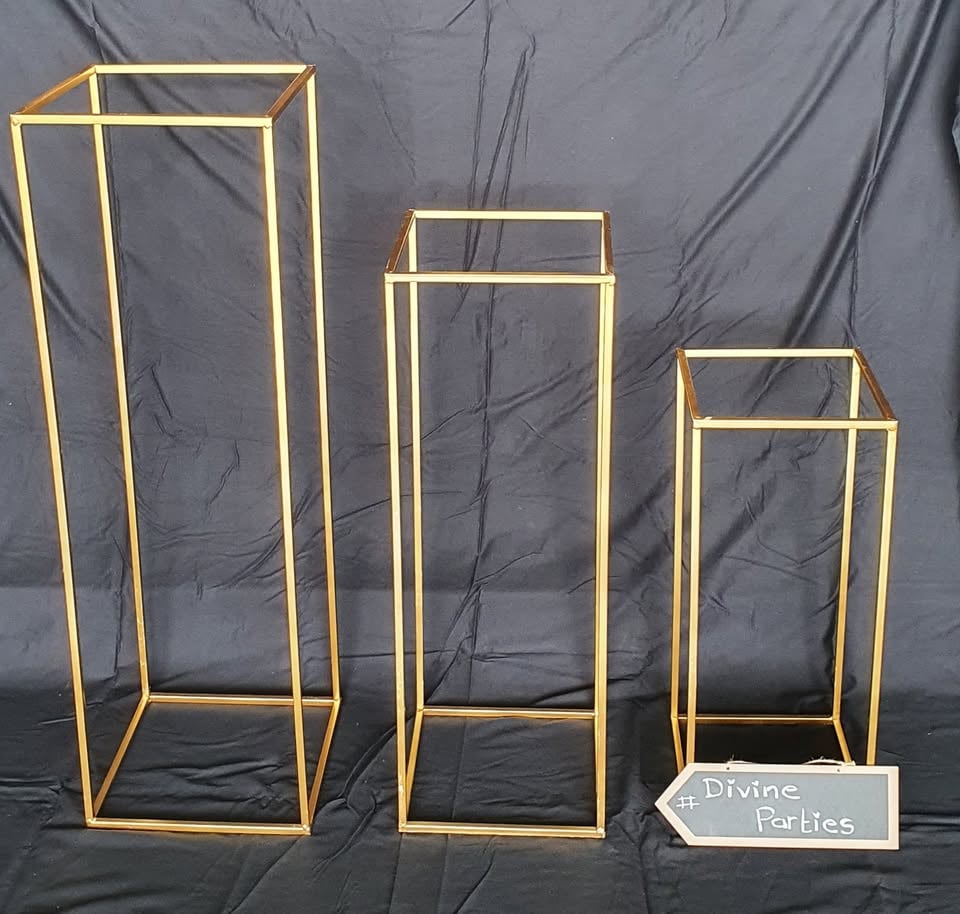Party Hire Birthday Decoration Cake Smash White Plinths/Pillars/Cake stand photo 2