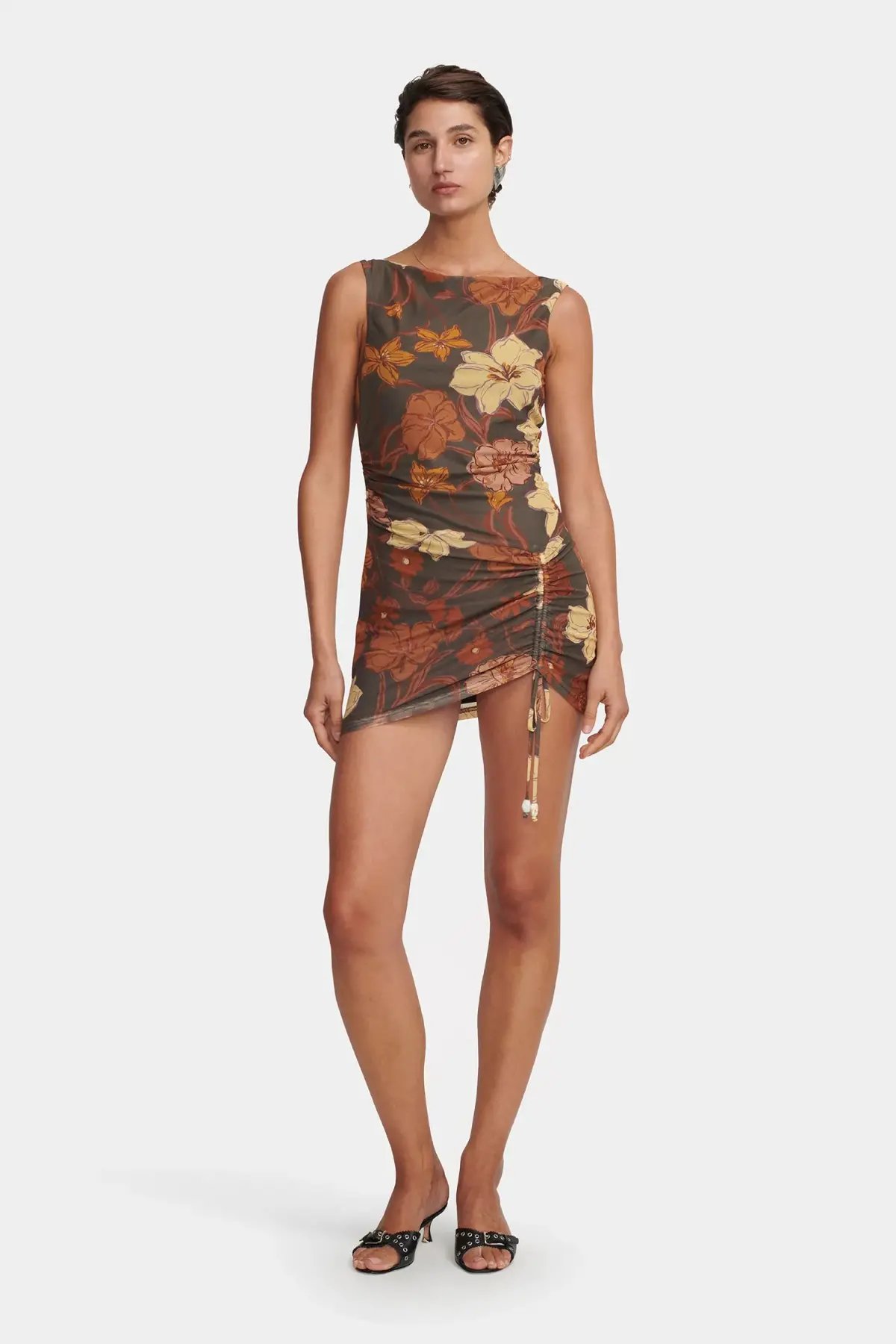 Hansen and Gretel Alba Mini Dress Moss Floral Size AU 6 photo 3