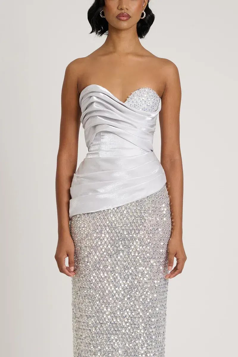 Eliya The Label Gia Maxi Gown Silver Size XS / AU 6 photo 4