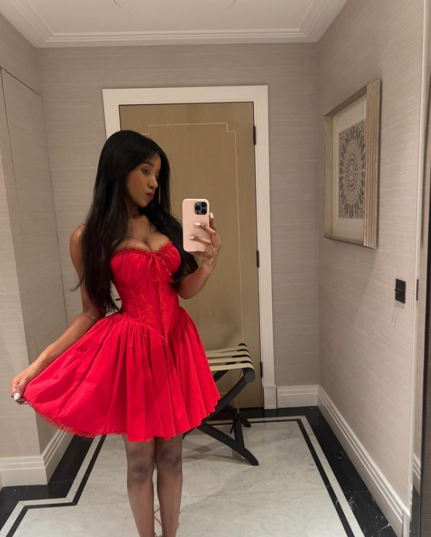 House of CB Pietra Mini Dress - Cherry photo 3