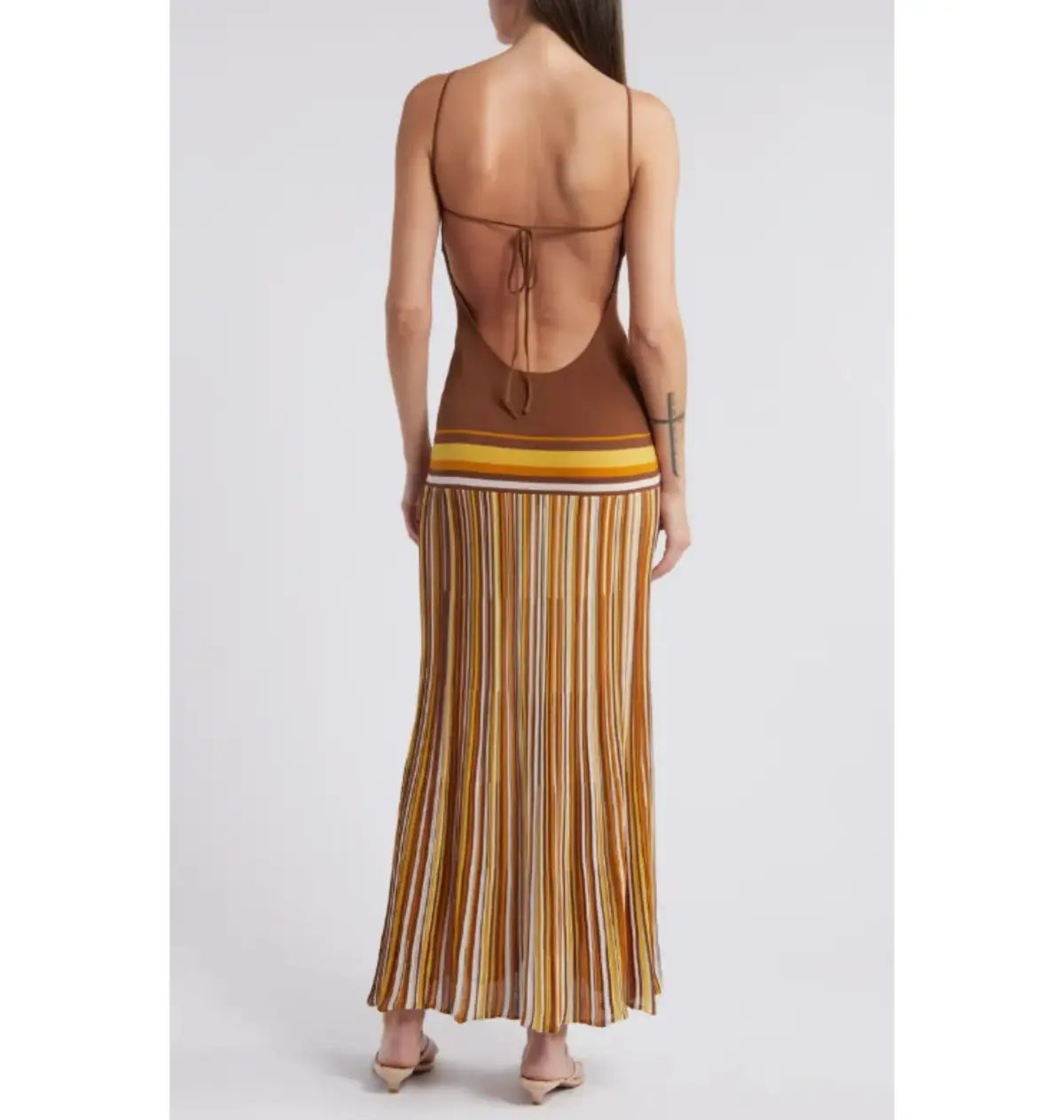 Bec & Bridge Citara Knit Maxi Dress Cocoa Size AU 8 photo 3