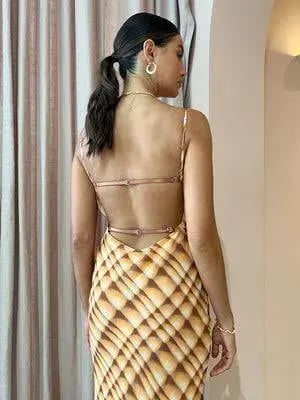 Bec & Bridge Soleil Slip Maxi Dress Orange Size 6 photo 5