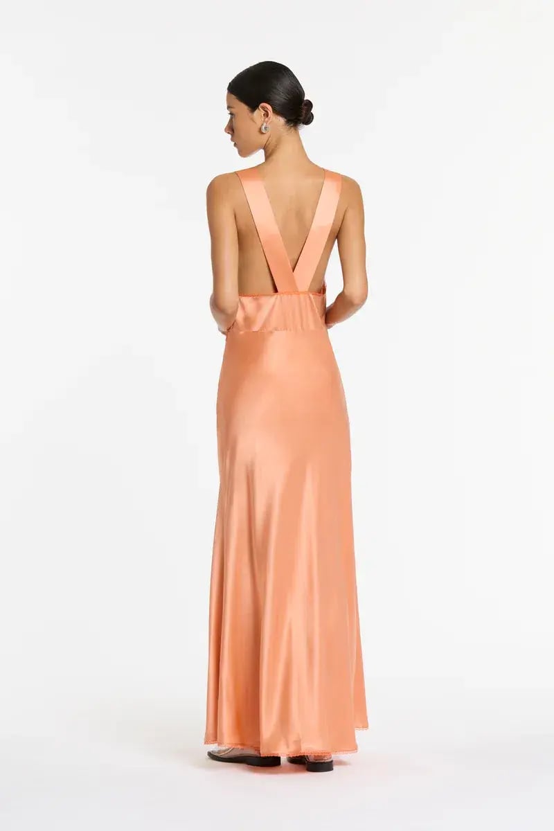 Sir The Label Aries Cut Out Gown Peach Size 6 photo 3