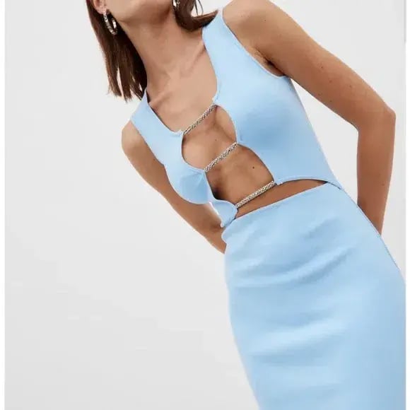 Turlington Maxi Dress in Blue photo 4