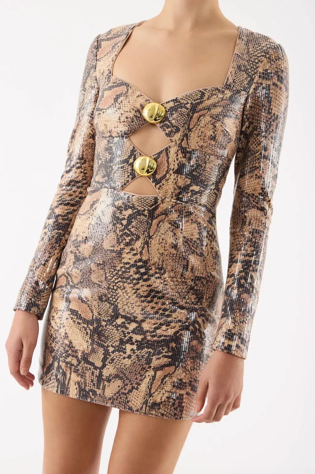 Rebecca Vallance Bellis Mini Dress Animal Print Size 6 photo 3