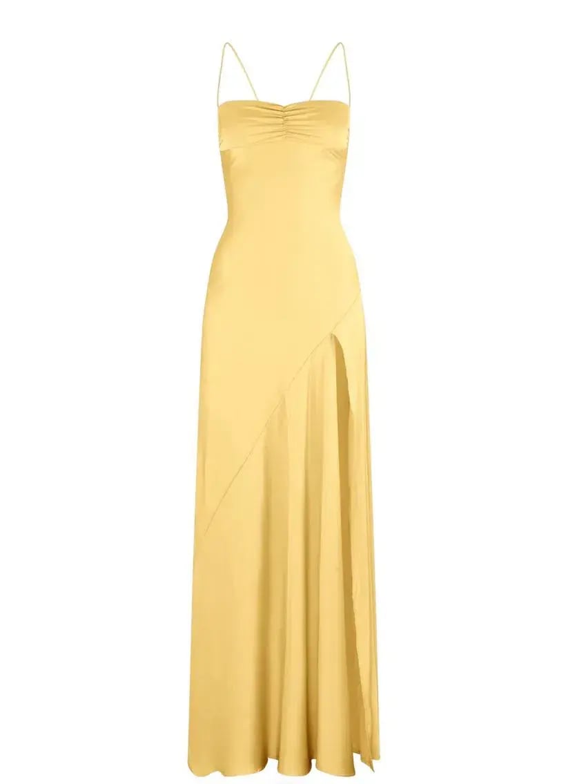 HNTR the Label Gaia Gown in Gold Sun Size XS/AU 6 photo 6