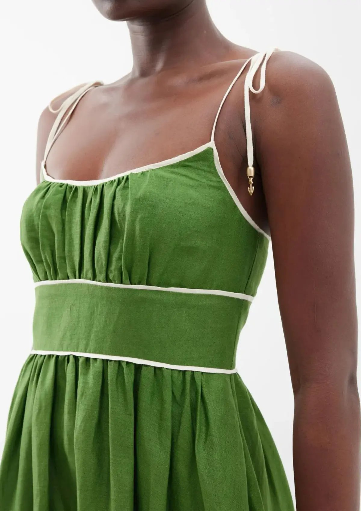Zimmermann Alight Picnic Dress Size Dark Green 1 / AU 10 photo 2