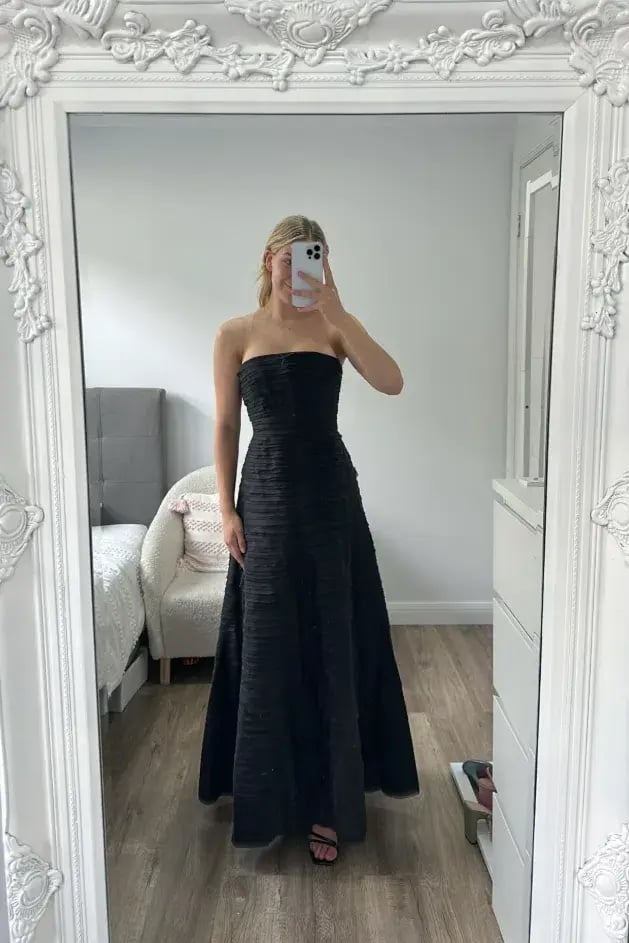 Aje Soundscape Maxi Dress Black Size 8 photo 6