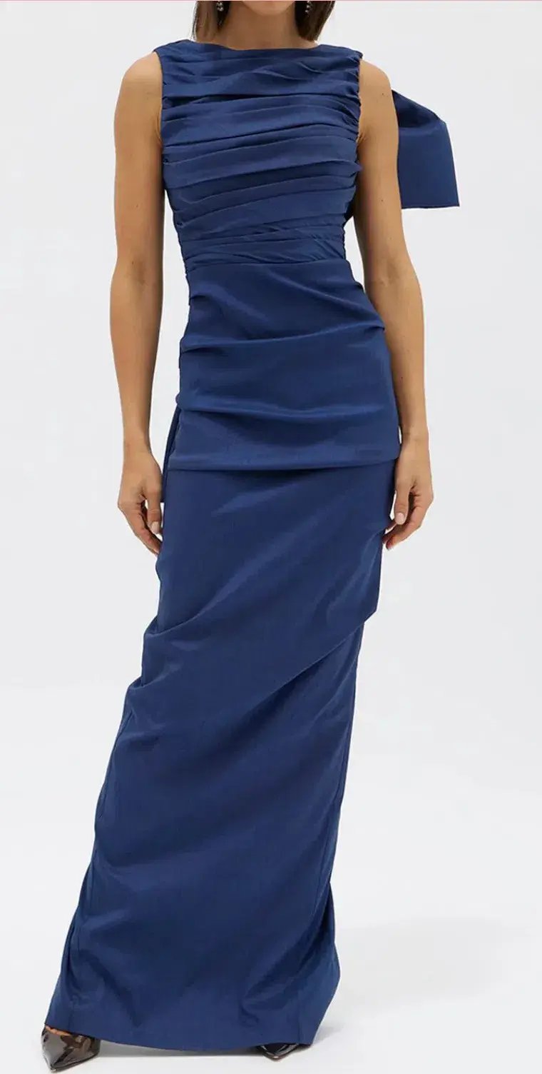 Rachel Gilbert Zora Gown in Stretch Taffeta Size 8 photo 3