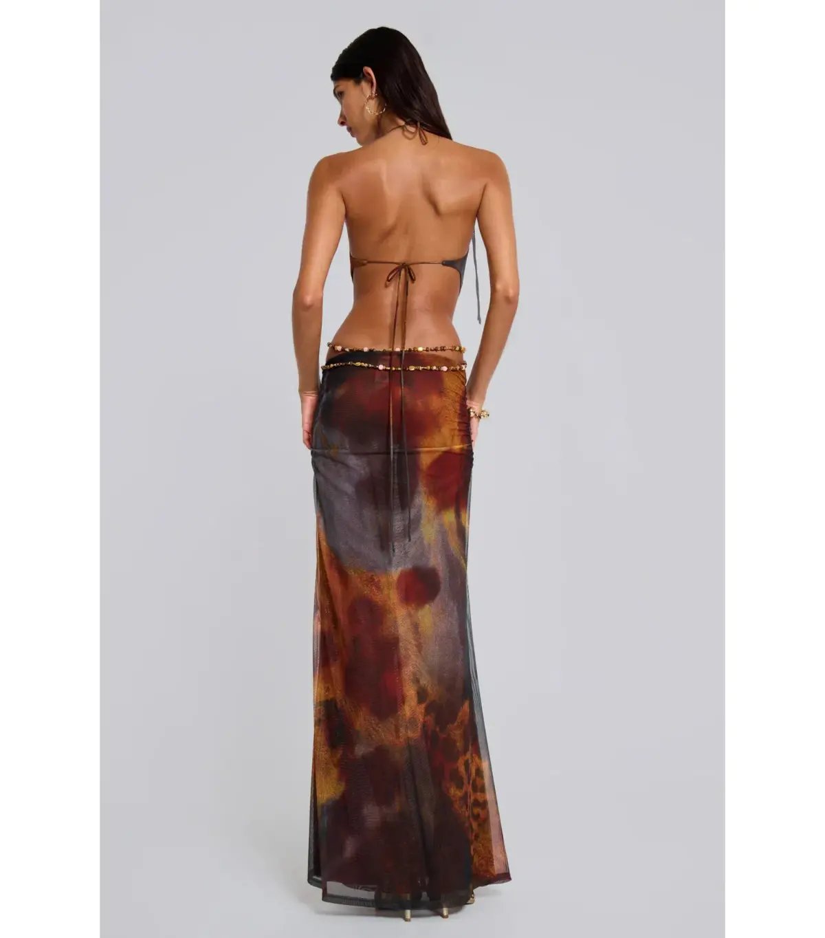 Jaded London Vida Backless Maxi Dress Whiskey Size M / AU 10 photo 2