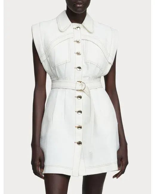 Acler Westcroft Dress White Size 10 photo 3