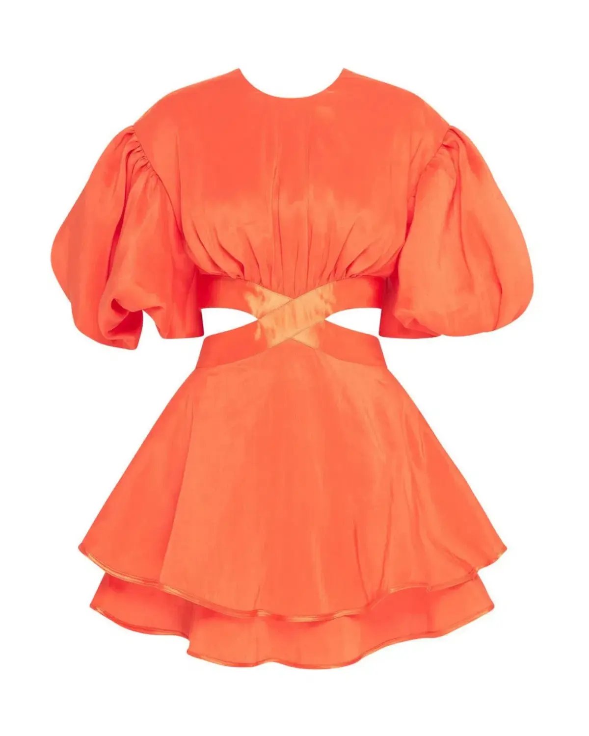Aje Gracious Cut Out Mini Dress Saffron Size AU 8 photo 3