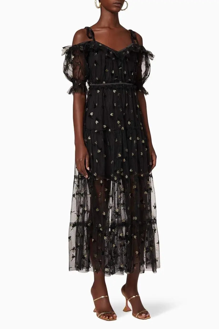 Alice McCall Moon Lover Midi Dress Black Size 8 photo 2