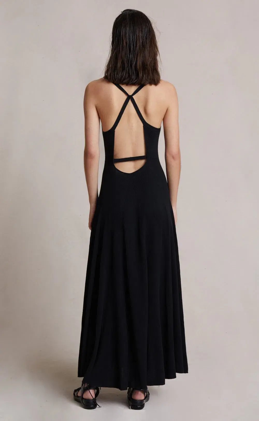 Bec and Bridge Luka Knit Maxi Dress Black Size 8 photo 3