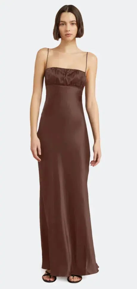 Bec & Bridge Amber Maxi Dress Brown Size 6 photo 3